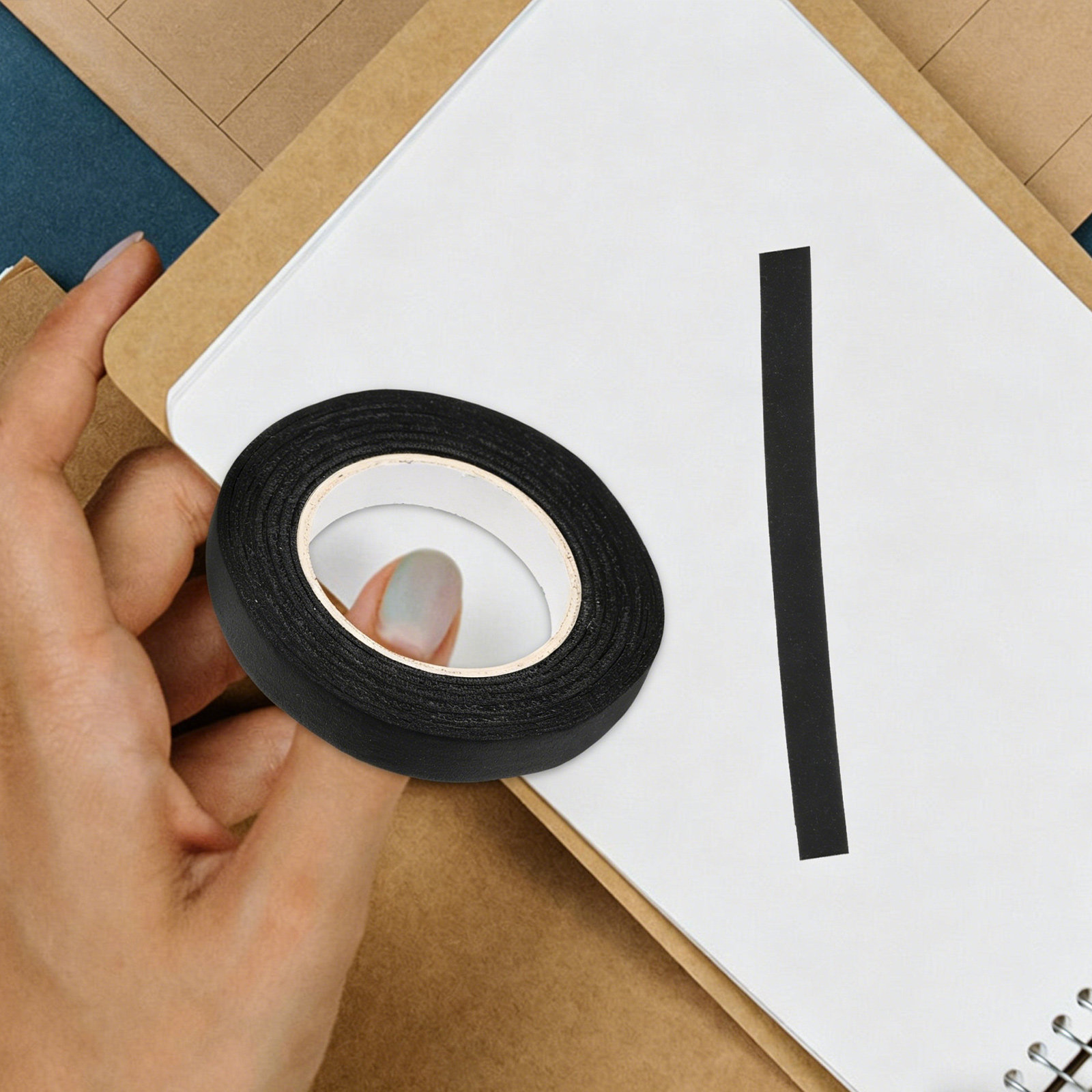 Washi Tape Rolls - เทปลายพราง 10 ม้วน สไตล์โบโฮ เรโทร วาชิ