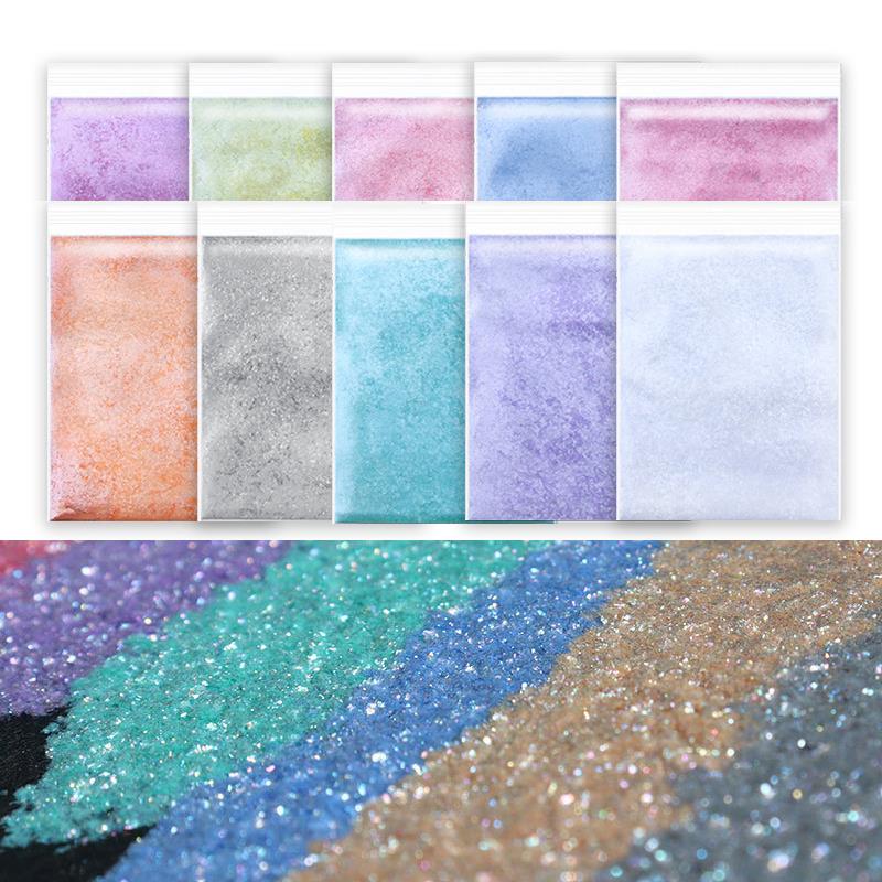 Resin Pigment Powder - ผงสีไมกาประกายเพชรเม็ดสีมุกสีย้อมเรซิ่นยูวีอีพ็อกซี่สีอุปกรณ์ทำเครื่องประดับ