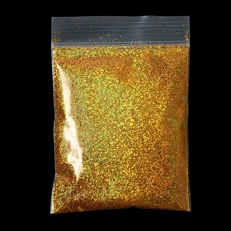 Resin Pigment Powder - 10g Holographic Glitter สําหรับอีพ็อกซี่เรซิ่นบรรจุเลเซอร์ Gold Silver