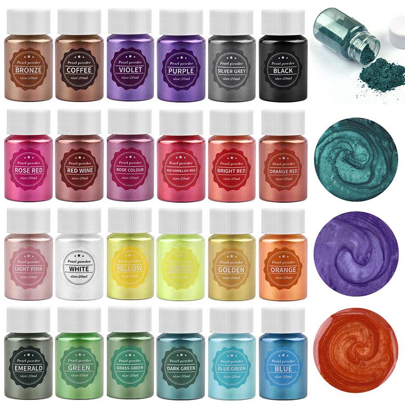 Resin Pigment Powder - 10ml อีพ็อกซี่เรซิ่นเม็ดสี FILLER Pearlescent ผงสี Dye
