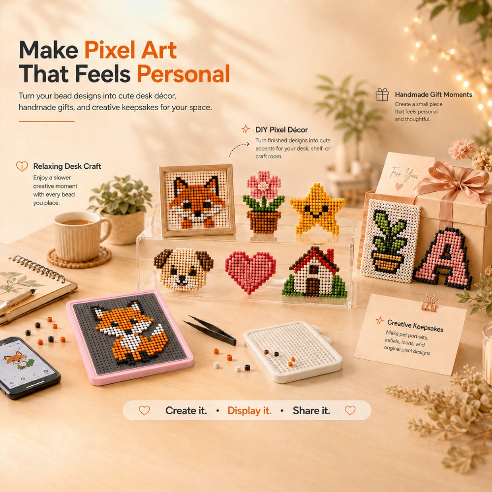 Art Craft Kit - แผงไฟ LED Smart Fuse Bead Pegboard