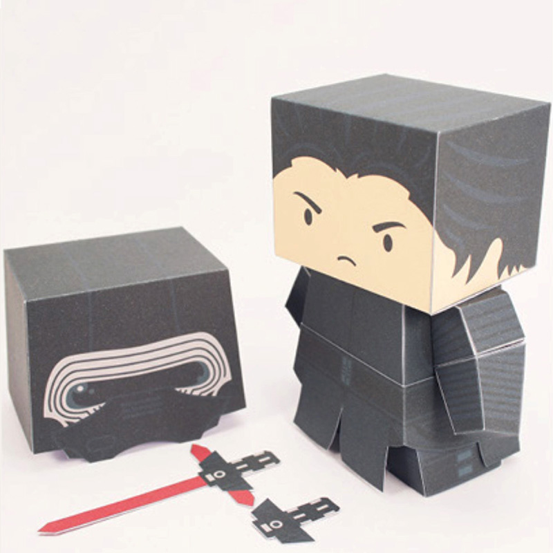 Art Craft Cardboard - DARK APPRENTICE กระดาษรุ่น Mini 3D Cube