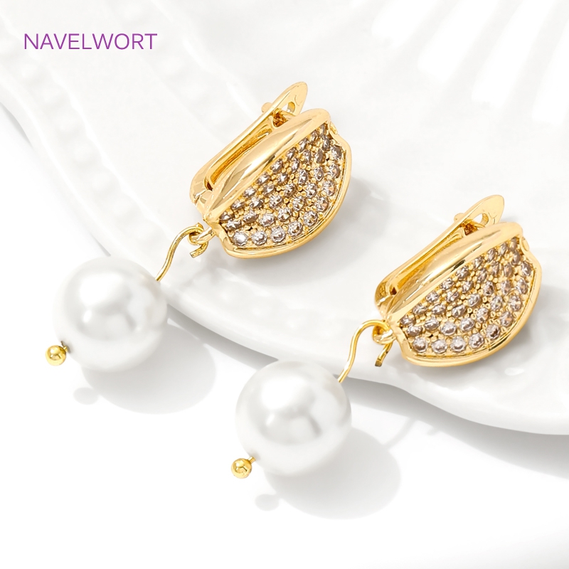 ทองเหลืองชุบทอง 18K Earwires F - Art Craft Ideas บทวิจารณ์และราคา
