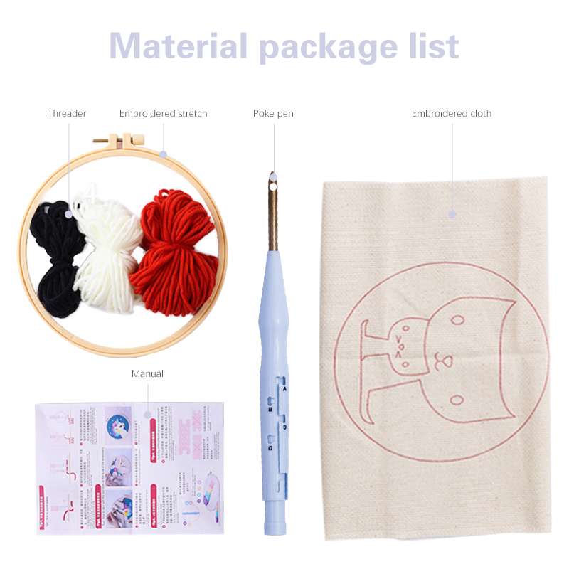 ตกแต่ง Punch เข็มเย็บปักถักร้อ - Punch Needle Kit บทวิจารณ์และราคา