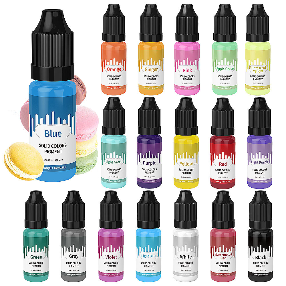 18 สี 10ml Macaron สีพาสเทลสีเ - Resin Pigment Powder บทวิจารณ์และราคา