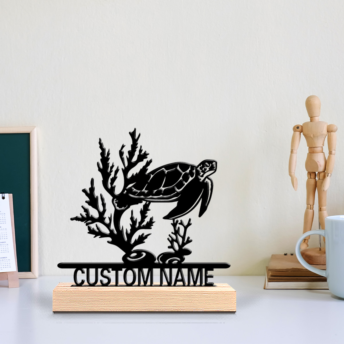 รูปปั้นเต่าทะเลนามธรรม 1 ชิ้น  - Art Craft Letter A บทวิจารณ์และราคา