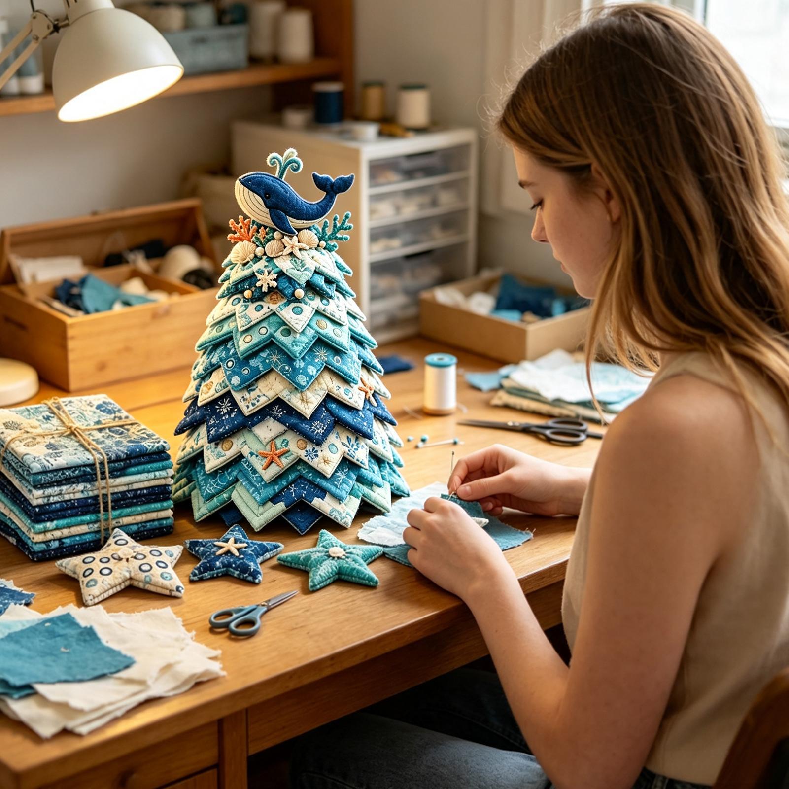 ชุดผ้าควิลท์คริสต์มาสสำหรับผู้ - Art Craft Christmas Tree บทวิจารณ์และราคา