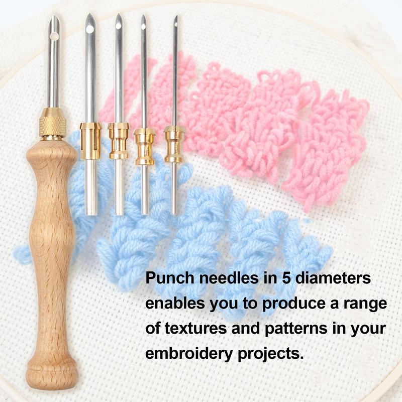 Punch เข็ม Magics เย็บปักถักร้ - Punch Needle Kit บทวิจารณ์และราคา