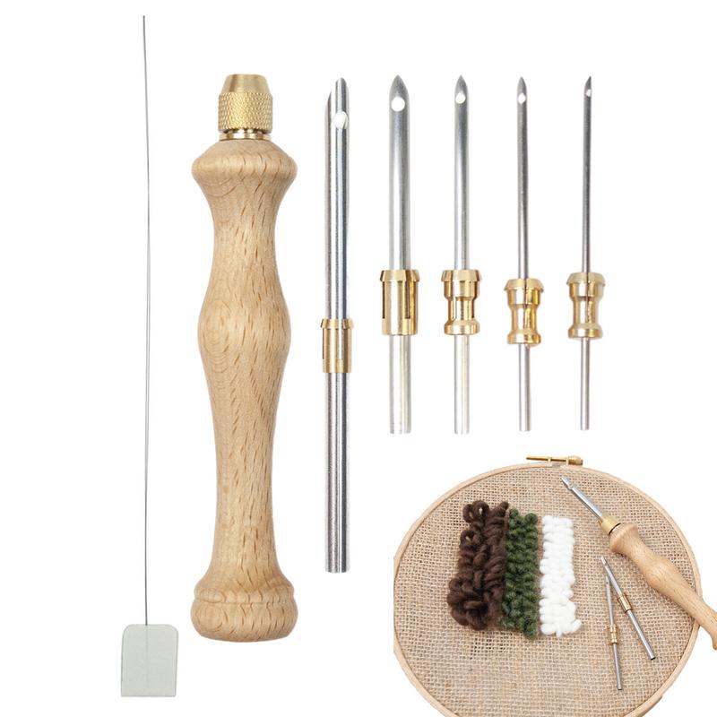 Punch เข็ม Magics เย็บปักถักร้ - Punch Needle Kit บทวิจารณ์และราคา