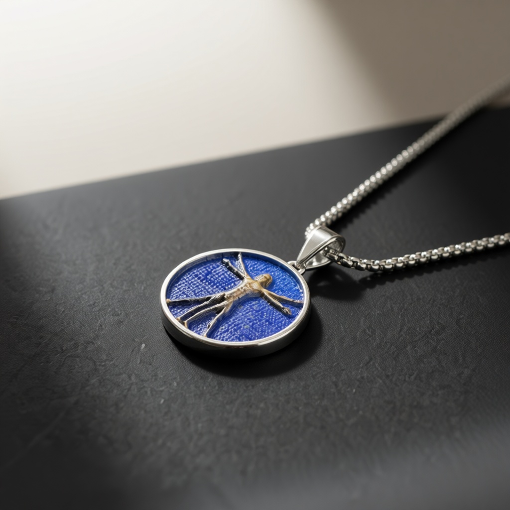 สร้อยคอจี้รูปคนวิตรูเวียนแบบคล - Art Craft Meaning บทวิจารณ์และราคา