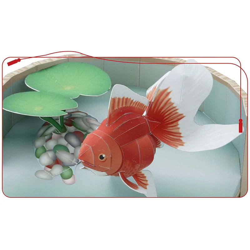 ปลาทองปลา Origami Art Mini 3D  - Art Craft Cardboard บทวิจารณ์และราคา