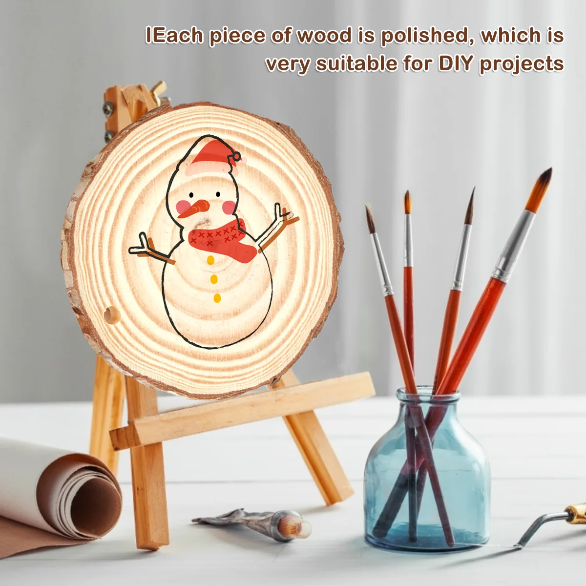 30ชิ้นไม้ธรรมชาติชิ้นชุดไม้งาน - Art Craft Christmas Tree บทวิจารณ์และราคา
