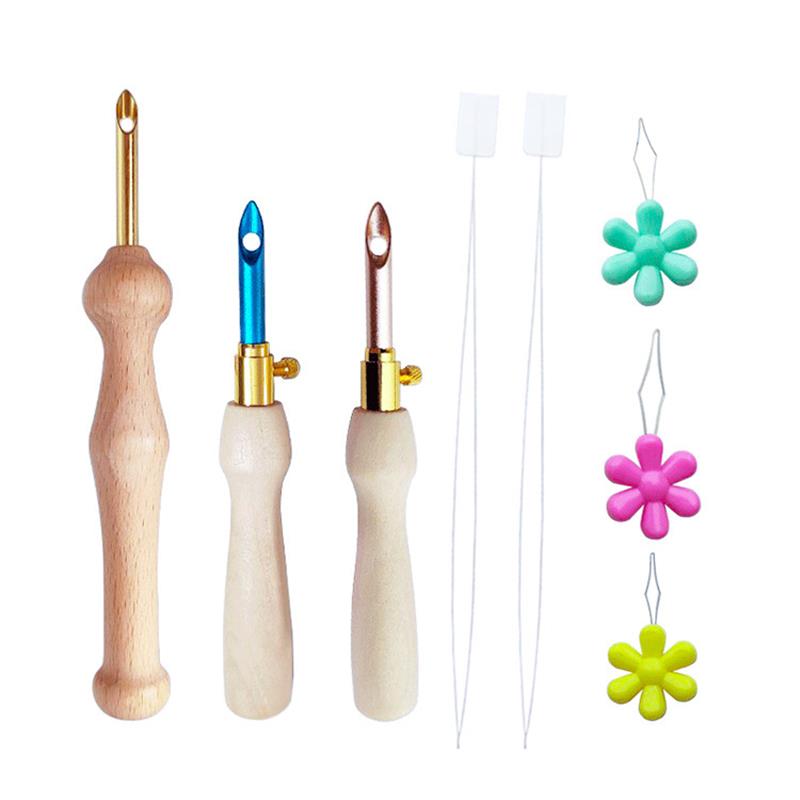 1-17Pcs Punch อุปกรณ์เข็มชุดเย - Punch Needle Kit บทวิจารณ์และราคา