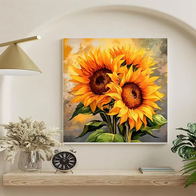 ชุดภาพวาดสีน้ำมันลายดอกทานตะวั - Art Craft Letter A บทวิจารณ์และราคา