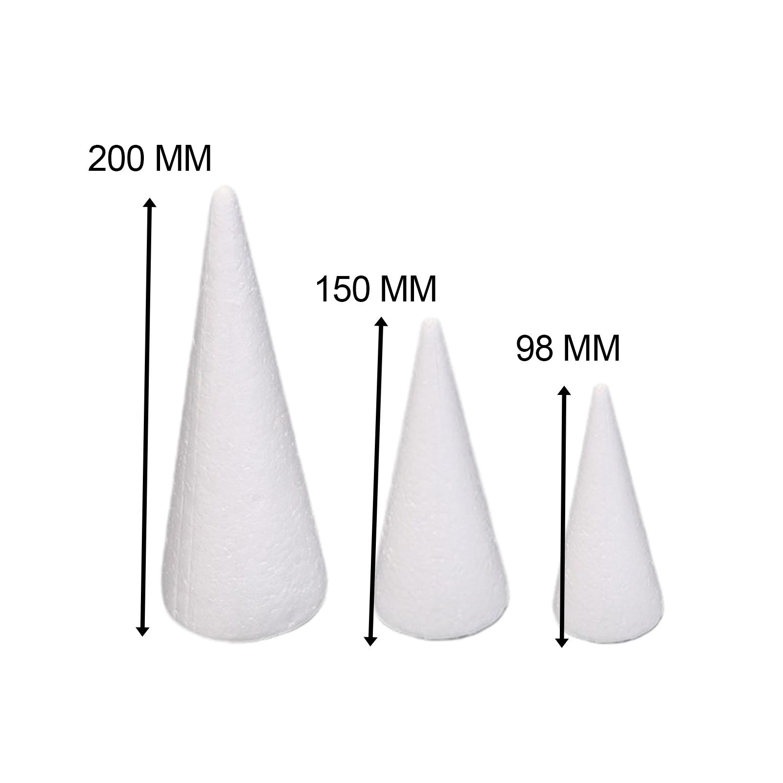 กรวยโฟมงานฝีมือ 15 ชิ้น สีขาว  - Art Craft Christmas Tree บทวิจารณ์และราคา