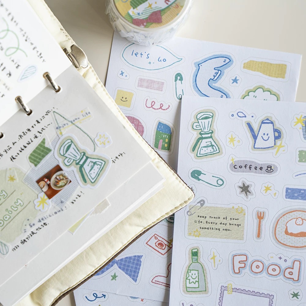 สีส้มสตูดิโอ Vintage Graffiti  - Washi Tape Rolls บทวิจารณ์และราคา