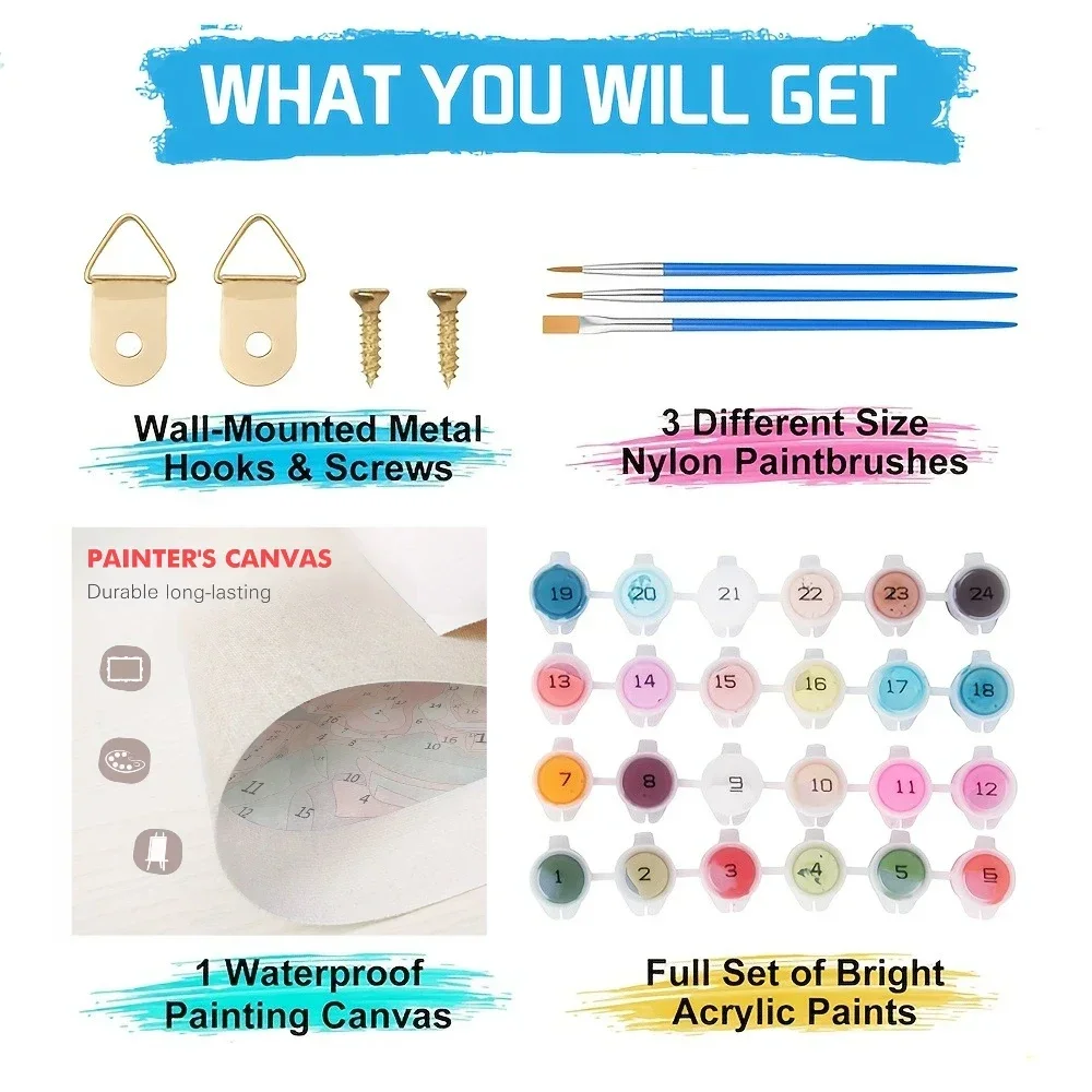 ชุดภาพวาดระบายสีตามตัวเลขบนผ้า - Art Craft Letter A บทวิจารณ์และราคา