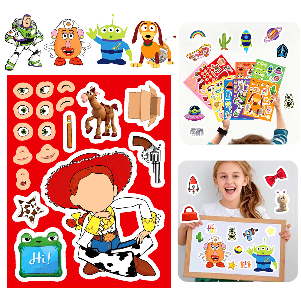 สติกเกอร์ติดหน้าตัวการ์ตูนทอย  - Art Craft Ideas บทวิจารณ์และราคา