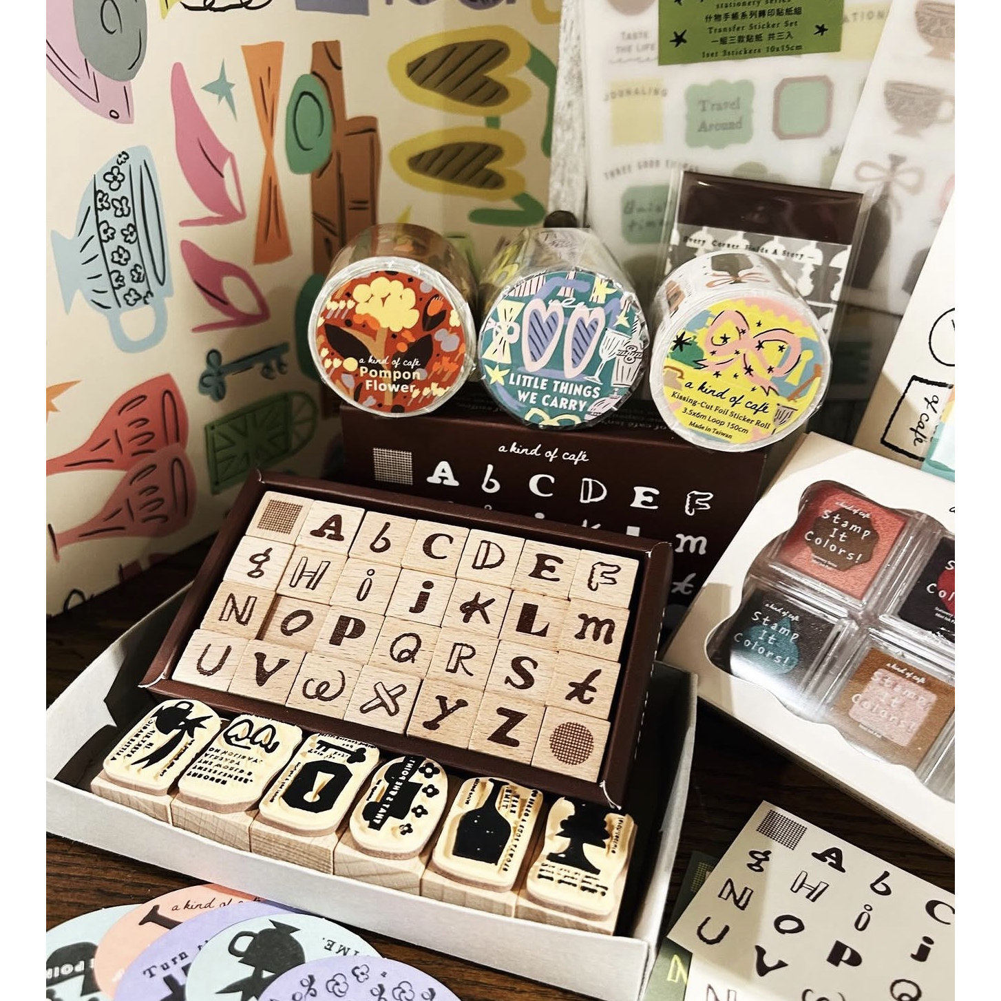เทป PET ลายวินเทจสไตล์คาเฟ่สตู - Washi Tape Rolls บทวิจารณ์และราคา