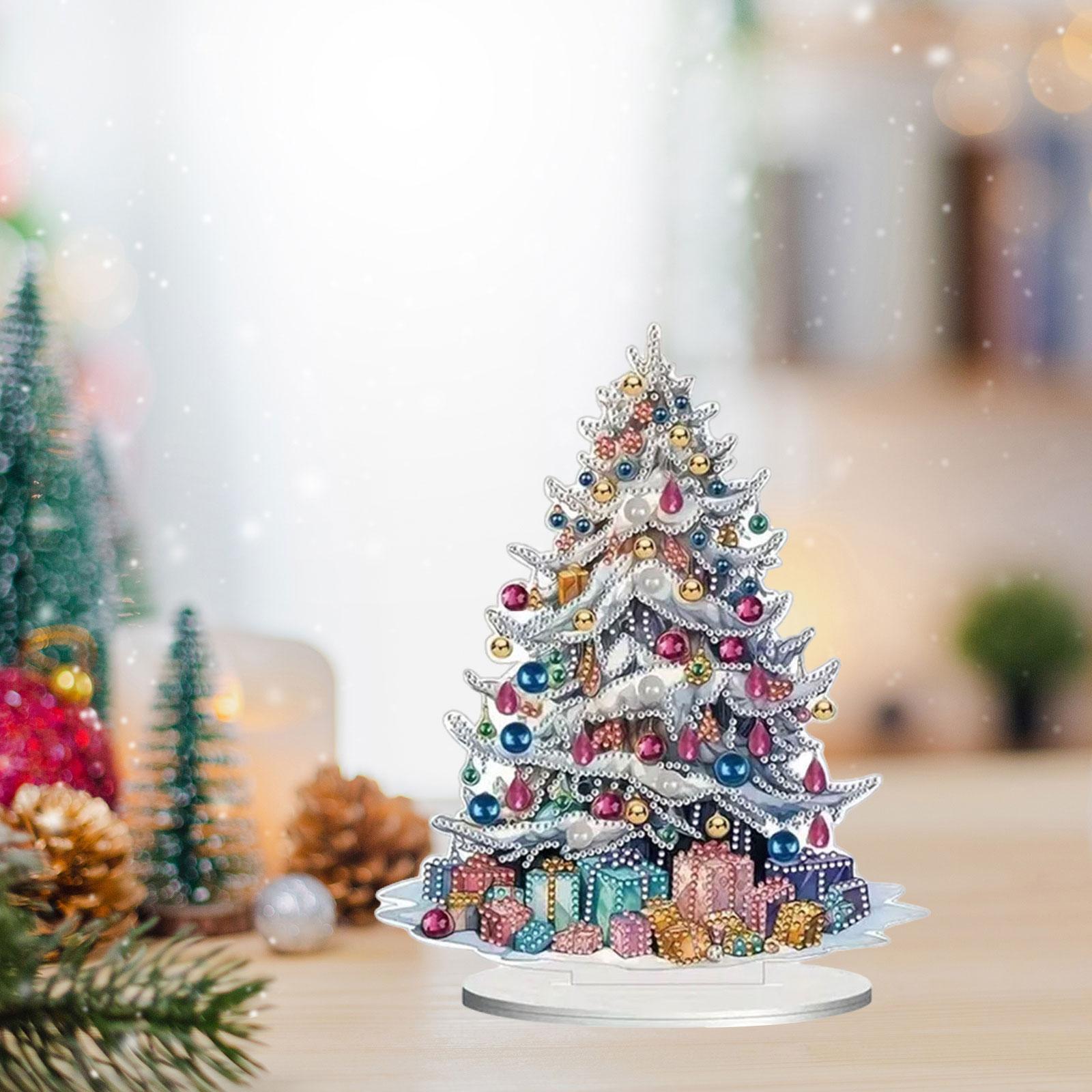ต้นคริสต์มาสเดสก์ท็อปตกแต่ง Xm - Art Craft Christmas Tree บทวิจารณ์และราคา