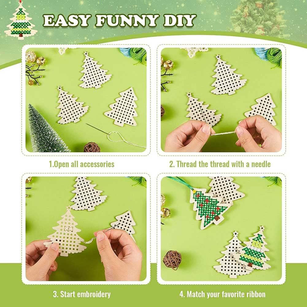 ชุดตกแต่งคริสต์มาสแบบปักครอสสต - Art Craft Christmas Tree บทวิจารณ์และราคา