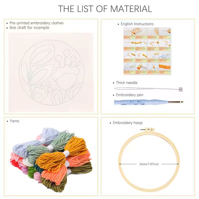 ชุดอุปกรณ์ปักเข็ม DIY ลายสัตว์ - Punch Needle Kit บทวิจารณ์และราคา