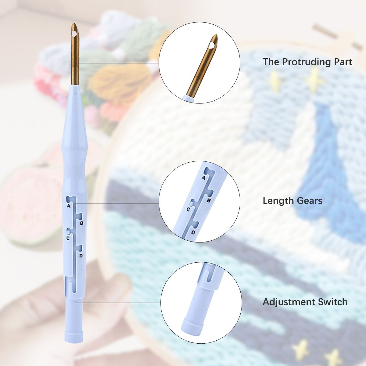 ชุดอุปกรณ์ปักเข็ม DIY ลายสัตว์ - Punch Needle Kit บทวิจารณ์และราคา