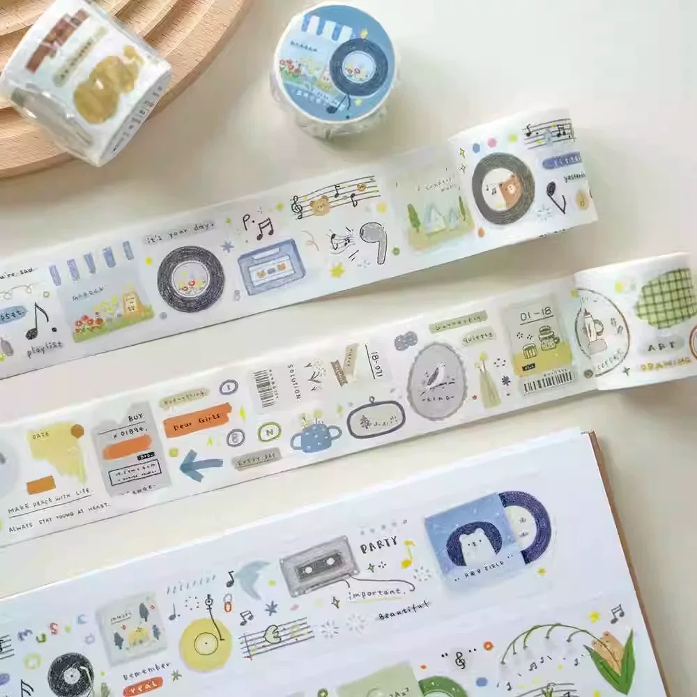 สตูดิโอสีส้ม Vintage Retro หมา - Washi Tape Rolls บทวิจารณ์และราคา