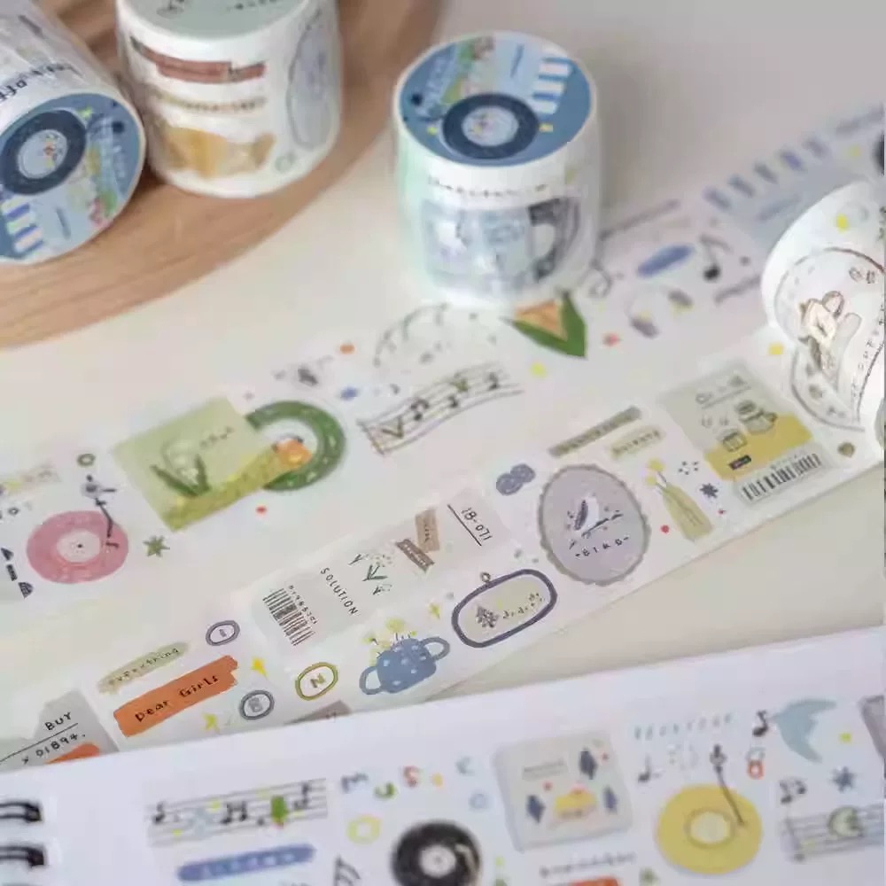 สตูดิโอสีส้ม Vintage Retro หมา - Washi Tape Rolls บทวิจารณ์และราคา