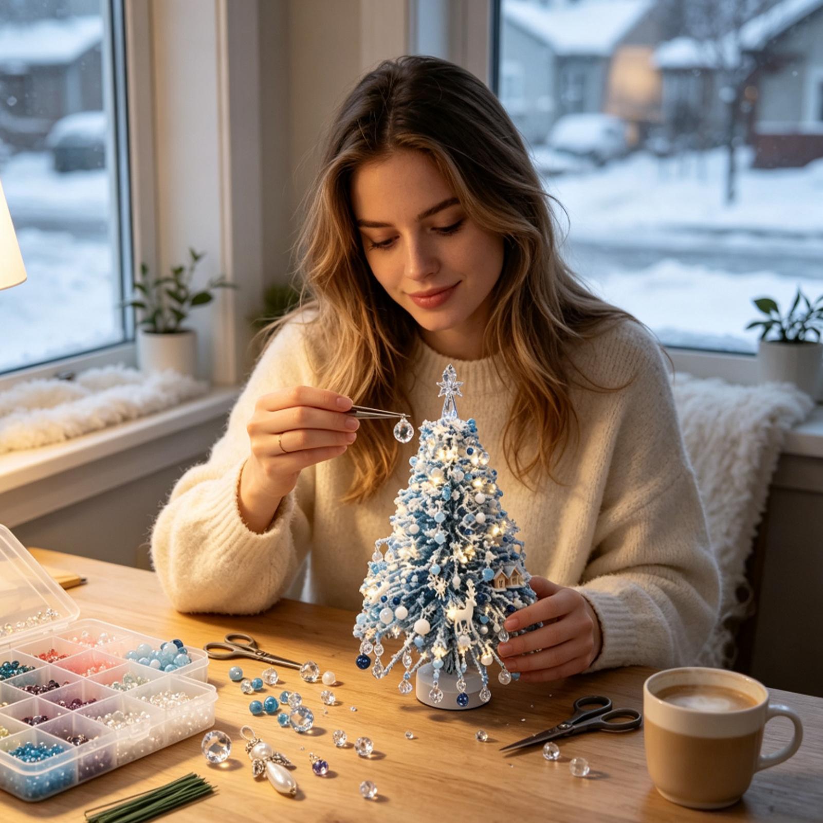 งานประดิษฐ์ประดับลูกปัดต้นคริส - Art Craft Christmas Tree บทวิจารณ์และราคา