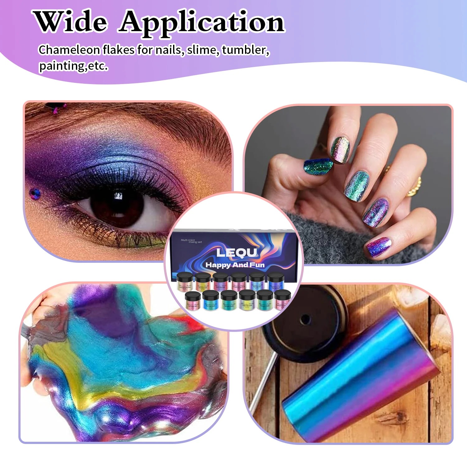 ชุดผงโครเมียมสีชมพูเปลี่ยนสีสำ - Resin Pigment Powder บทวิจารณ์และราคา
