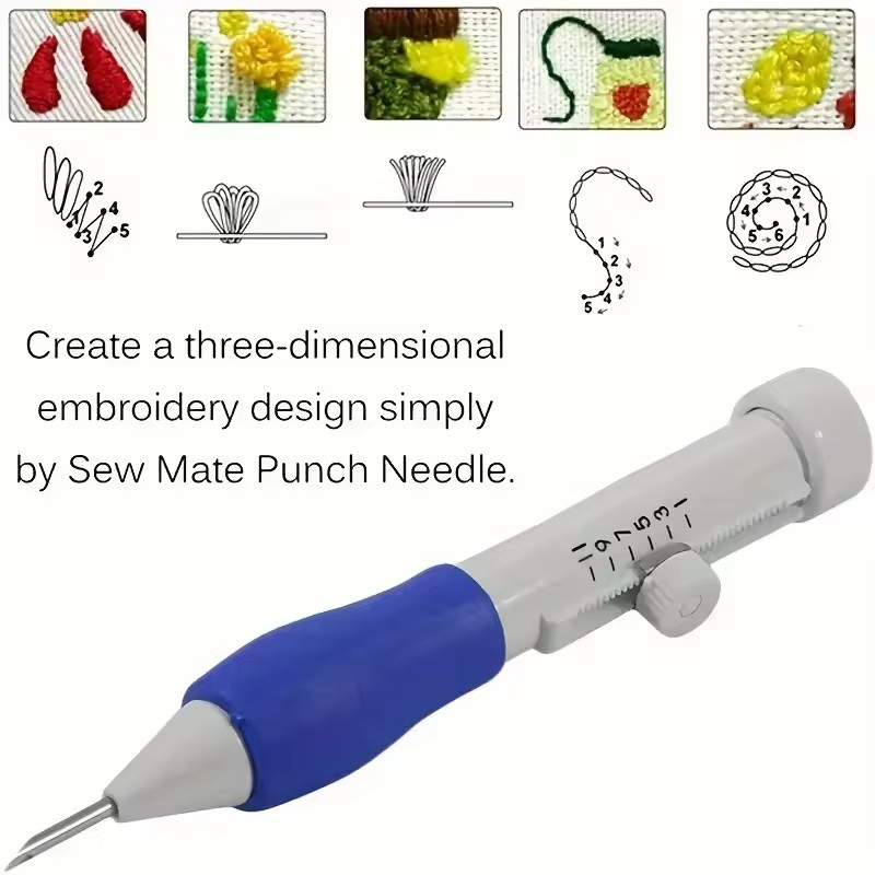 ชุดปักเข็มเจาะ 50 สี สำหรับผู้ - Punch Needle Kit บทวิจารณ์และราคา