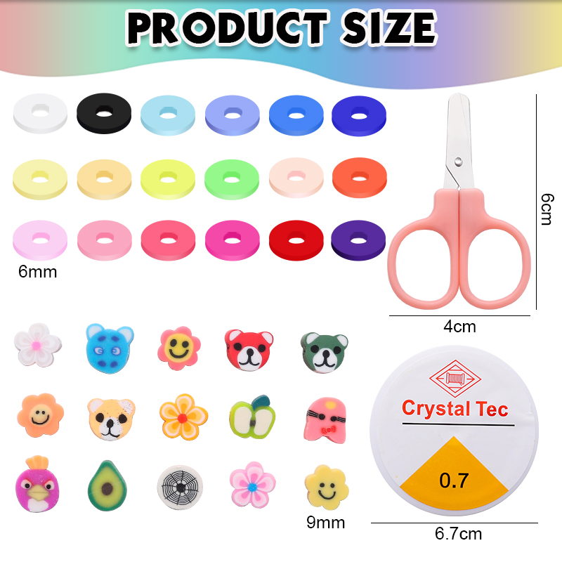 สร้อยข้อมือลูกปัดดินทําชุดเมล็ - Art Craft Letter A บทวิจารณ์และราคา