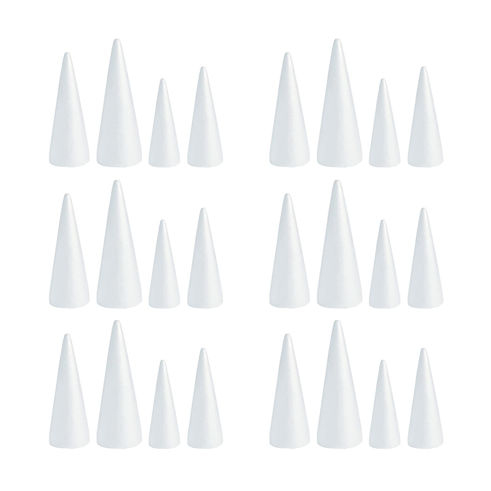 กรวยโฟมสีขาวสำหรับงาน DIY รูปท - Art Craft Christmas Tree บทวิจารณ์และราคา