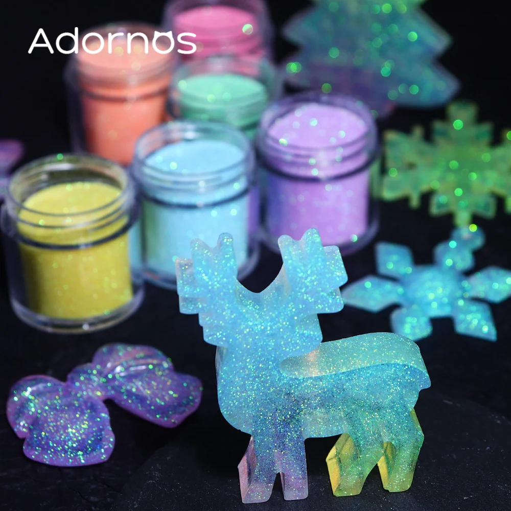 สีรุ้ง Glitter น้ําตาลผงอีพ็อก - Resin Pigment Powder บทวิจารณ์และราคา