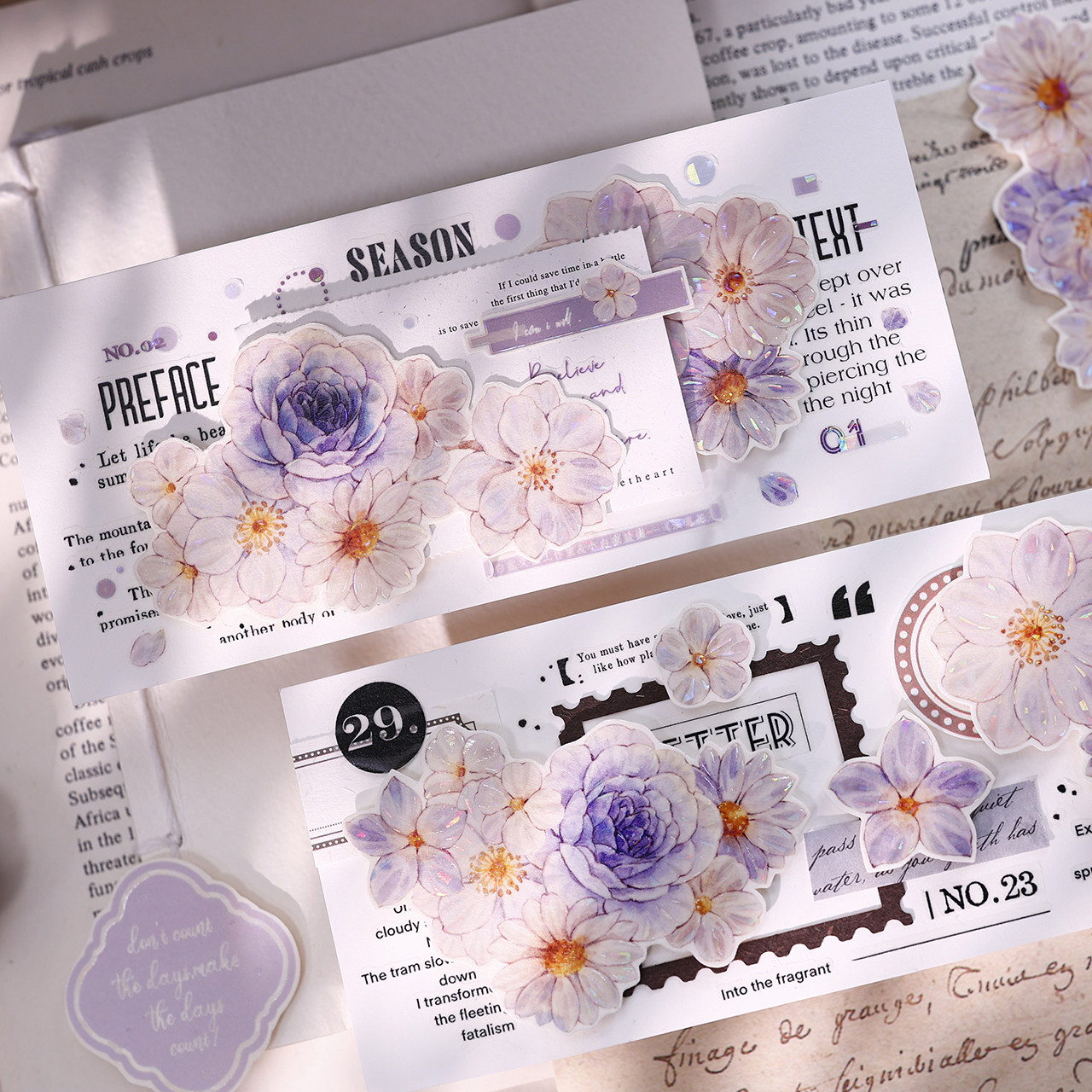เทปวาชิลายดอกกุหลาบสีม่วงอ่อนแ - Washi Tape Rolls บทวิจารณ์และราคา