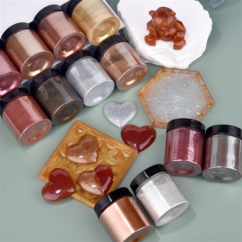 เม็ดสีเงินประกายเมทัลลิก50กรัม - Resin Pigment Powder บทวิจารณ์และราคา