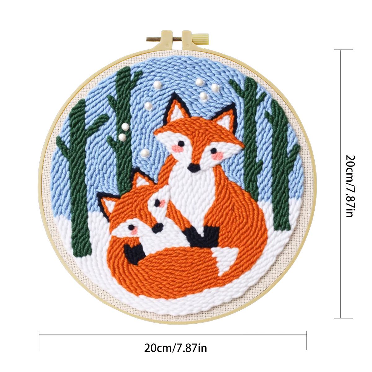 ชุดปักลายสัตว์ ขนาด 20x20 ซม./ - Punch Needle Kit บทวิจารณ์และราคา