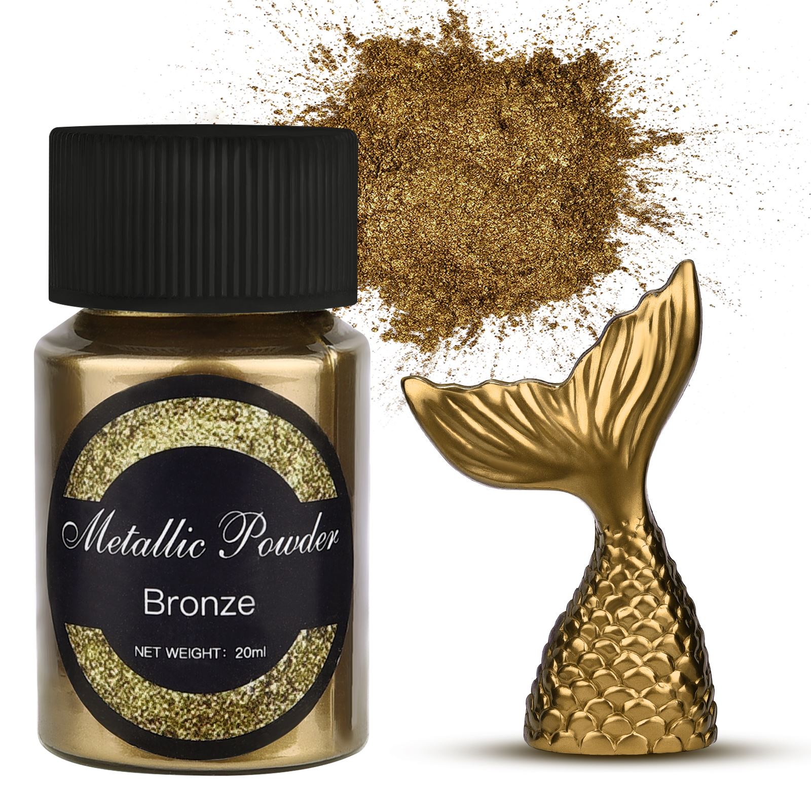 ผงกลิตเตอร์โลหะ20มล./ขวดเม็ดสี - Resin Pigment Powder บทวิจารณ์และราคา