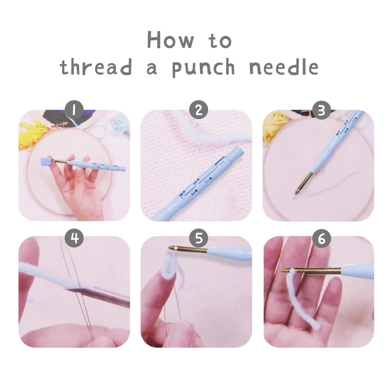 ชุดเริ่มต้นงานปักเข็มเจาะลายสั - Punch Needle Kit บทวิจารณ์และราคา